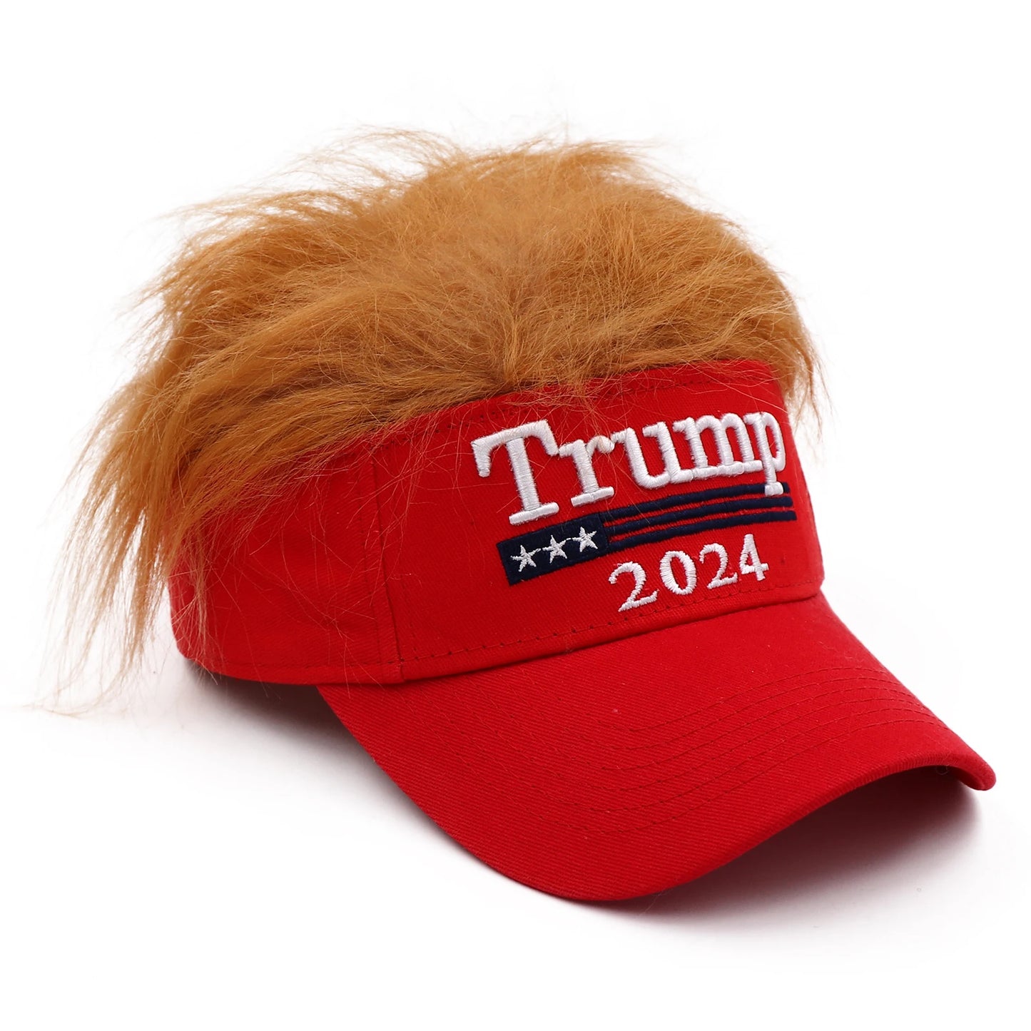 Trump 2024- Trump 2024 Hat with Hair