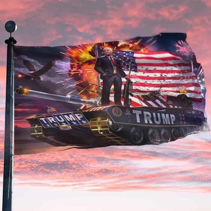 TRUMP Flag- "Trump on Tank" Flag